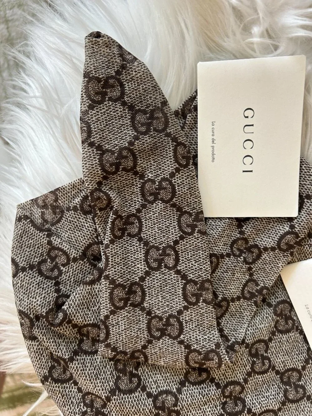Gucci GG Supreme Monogram Tights, Size S